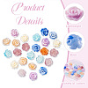 Cheriswelry 60Pcs 6 Colors Rose Shell Beads BSHE-CW0001-01-3