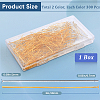 SOFPLATE 600Pcs 2 Colors Jewelry Findings KK-SP0001-72C-2