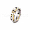 Non-Tarnish Men's 201 Stainless Steel Infinity Finger Rings RJEW-N029-084-3