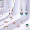AHADERMAKER 16Pcs 4 Colors Glass Pendants GLAA-GA0001-32-5