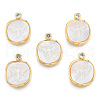 Natural Freshwater Shell Pendants KK-N233-430-2