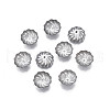 Non-Tarnish 304 Stainless Steel Bead Caps STAS-S057-50B-P-1
