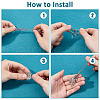 3Pcs 3 Styles 304 Stainless Steel Macrame Pouch Cable Chain Necklace Making NJEW-FH00004-3