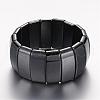 Magnetic Hematite Stretch Bracelets BJEW-D426-02-1