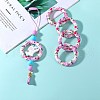5Pcs Ring Food Grade Eco-Friendly Silicone Focal Beads JX893H-7