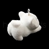 Flocky Resin Pendants FIND-I044-22-2