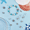 SUNNYCLUE 80Pcs 8 Styles Tibetan Style Alloy Beads TIBEB-SC0001-37-4