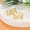 Heart Brass Cuff Rings for Women RJEW-B119-01G-1