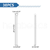 nicraftale 30Pcs 304 Stainless Steel Pendants STAS-UN0053-16-3