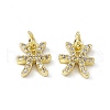 Real 18K Gold Plated Brass Micro Pave Clear Cubic Zirconia Charms KK-E068-VB411-12-2