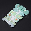 5 Pair 5 Style Bowknot & Flower Polyester Alligator Hair Clips PHAR-C012-01B-3