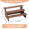 3-Tier Wooden Jewelry Organizer Display Risers ODIS-WH0058-19B-2