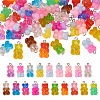  38Pcs 19 Colors Gradient Color Resin Pendants RESI-TA0001-87-2