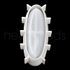 Oval Candle Boat Jar Molds DIY-G097-05-4