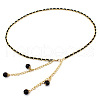 Alloy with Plastic Round Beaded Waist Beads FS-WGA9A61-01-2