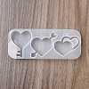 Heart DIY Silicone Keychain Accessory Molds SIMO-R010-01A-1
