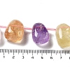 Natural Rose Quartz & Amethyst & Yellow Quartz & Lemon Quartz & Prehnite Beads Strands G-P528-E03-01-4