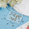 SUNNYCLUE 20Pcs 2 Clolors 304 Stainless Steel Smooth Surface Spring Ring Clasps STAS-SC0004-42-7