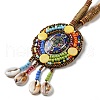 Bohemian Seashell Hemp Rope Necklace with Tassel Pendant for Women DK8387-2-2