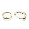 Brass Micro Pave Cubic Zirconia Huggie Hoop Earrings X-EJEW-T014-09G-02-NF-3