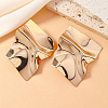 Iron Irregular Mirror Statement Stud Earrings LZ8927-2