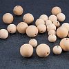 Round Unfinished Wood Beads WOOD-PH0004-02-NF-6