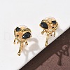Brass Micro Pave Cubic Zirconia Clip-on Earrings EJEW-K286-11G-2