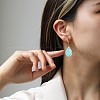 Teardrop with Moon Zinc Alloy Enamel Dangle Stud Earrings FS-WGAA5F7-02-2