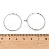 Brass Hoop Earrings Findings IFIN-R211-01P-3