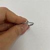 Brass Micro Pave Clear Cubic Zirconia Finger Rings FS-WGE303B-45-1