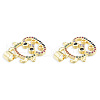 Brass Micro Pave Cubic Zirconia Pendants KK-N227-117-4