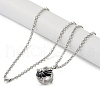 Brass Enamel Pendant Necklaces NJEW-G089-08P-03-2