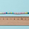 Rainbow Color Electroplate Non-magnetic Synthetic Hematite Beads Strands G-FS0001-91-4