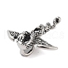 Retro 304 Stainless Steel Big Pendants STAS-I205-35AS-2