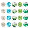20Pcs 5 Colors Polymer Clay Pave Rhinestone Beads CLAY-TA0001-33-3