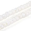 Luminous Handmade Silver Foil Glass Beads Strands FOIL-N029-02B-01-1