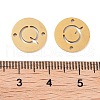 PVD Vacuum Plating 201 Stainless Steel Hollow Flat Round Links FIND-R149-03Q-G-3