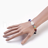 Natural & Synthetic Gemstone Beads Stretch Bracelets BJEW-JB03930-4