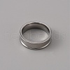 201 Stainless Steel Grooved Finger Ring Settings STAS-WH0027-27B-P-2