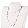 Non-Tarnish Men's 304 Stainless Steel Cuban Link Chain Necklaces X-NJEW-JN03170-01-4