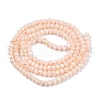 Electroplate Opaque Solid Color Glass Beads Strands EGLA-A044-P2mm-L05-3