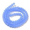 Imitation Jade Frosted Glass Bead Strands EGLA-A039-J4mm-MD04-2
