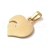 PVD Vacuum Plating 304 Stainless Steel Pendants STAS-B053-05G-2