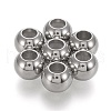 202 Stainless Steel Beads X-STAS-K204-02A-P-1