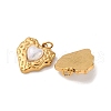 304 Stainless Steel Resin Pendants STAS-U061-02G-2