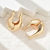 Brass Hoop Earrings for Women EJEW-U041-05G-3