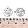 Non-Tarnish 316 Surgical Stainless Steel Charms STAS-C096-11E-P-3