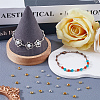 SOFPLATE 600Pcs 2 Colors Brass Crimp Beads Covers KK-SP0002-32-4