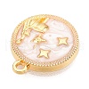Alloy Enamel Pendants X1-ENAM-T021-03K-2