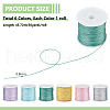   6 Rolls 6 Colors Nylon Chinese Knot Cord NWIR-PH0002-27A-2